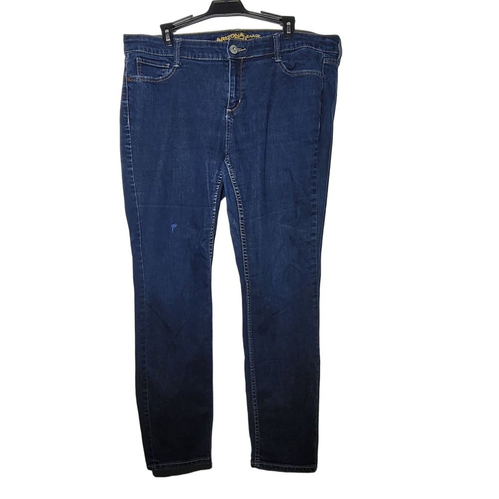 Arizona‎ Jean Juniors Super Skinny Denim Blue Jeans Plus 15 Casual Basic Stretch
